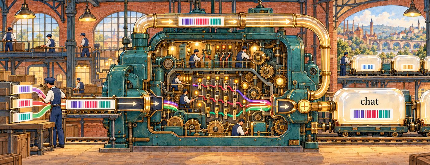 Chaque capsule passe seule dans une grande machine qui retravaille ce qu'elle a récolté