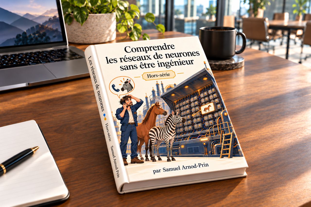 Comprendre les réseaux de neurones sans être ingénieur, hors-série : un livre illustré avec un zèbre et un cheval