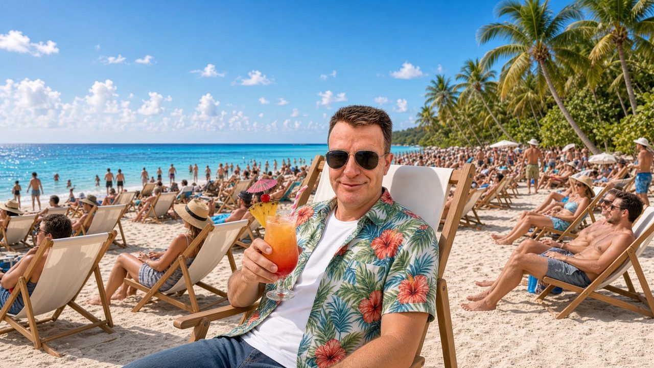 Samuel Arnod-Prin sur une plage bondée : la semaine de zéro jour